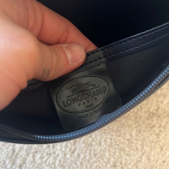 Navy blue Longchamp waist pouch - Picture 5 of 6